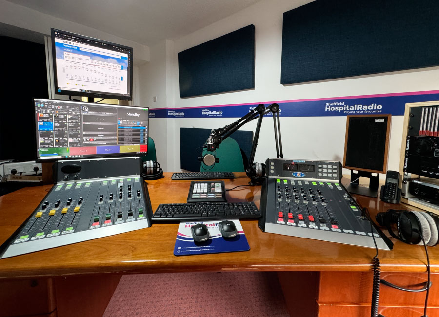 Sheffield Hospital Radio studio